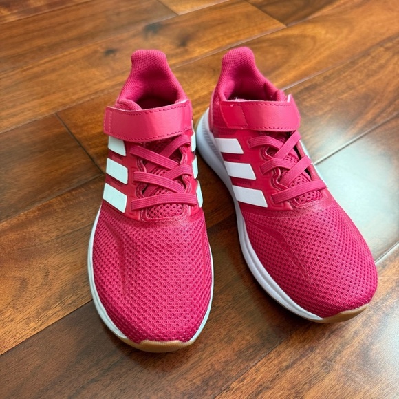 Adidas Kids Sneakers in Bold Pink and White size 11k - Picture 3 of 10